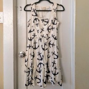 J. Crew anchor print dress